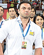 Sohail Khan at CCL 3 Chennai Rhinos vs Bhojpuri Dabanggs