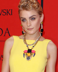 Jessica Stam arrives at the 2013 Council of Fashion Designers of America (CFDA) awards in New York
