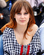French actress Elodie Navarre poses during a photocall for 'Jeunes Talents Adami' at the 66th Cannes Film Festival in Cannes