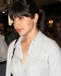 Anushka Sharma at Celebs Arrive From IIFA 2013