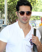 Varun Dhawan at Celebs Leave For Football Match