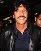 Chunky Pandey at Celebs Leave For TOIFA Awards 2013