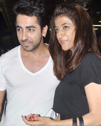 Ayushmann Khurrana at Celebs Leave for IIFA 2013