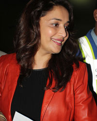 Madhuri Dixit at Celebs Leave for IIFA 2013