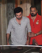 Ranbir Kapoor at Celebs Visit Sanjay Dutt Post SC Verdict