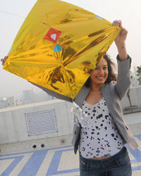 Tanya Malik at Celebs fly kites on Makar Sankranti