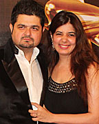 Dabboo Ratnani with wife, Manisha Ratnani