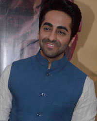 Ayushmann Khurrana at Dum Laga Ke Haisha Team Holi Celebration