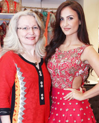 Elli Avram at Elli Avram Visits Kalki Fashion Store