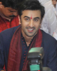 Ranbir Kapoor at Ganesh Chaturthi 2013