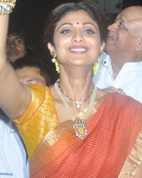 Shilpa Shetty at Ganesh Chaturthi 2013