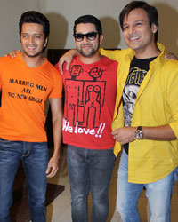 Ritesh Deshmukh, Aftab Shivdasani and Vivek Oberoi
