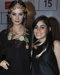 Evelyn Sharma at Guests at LFW Winter Festive 2015