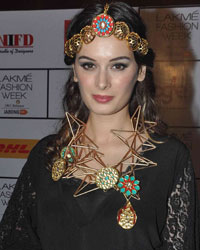 Evelyn Sharma at Guests at LFW Winter Festive 2015