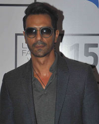 Arjun Rampal at Guests at LFW Winter Festive 2015