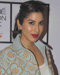 Sophie Choudry at Guests at LFW Winter Festive 2015