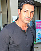 John Abraham at I Me Aur Main Promotion