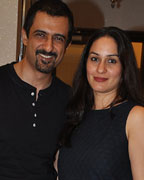 Sanjay Suri with wife