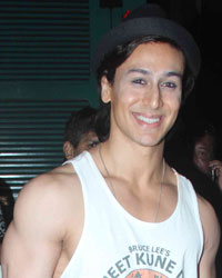 Tiger Shroff at Jacqueline and Tiger on the Sets of Flying Jatt