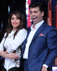 Madhuri Dixit and Karan Johar
