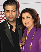 Karan Johar and Farah Khan