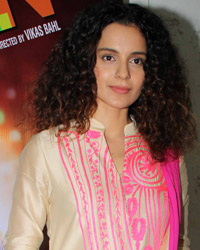 Kangana Ranaut at Queen Promotion at Mehboob Studio