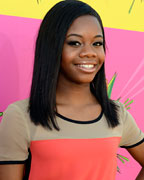 Olympic gold medalist gymnast Gabby Douglas attends the 2013 Kids Choice Awards in Los Angeles, California