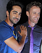 Ramesh Sippy, Ayushmann Khurrana and Mikey McCleary