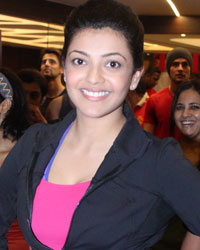 Kajal Agarwal at Launch of Zumba Training at Gold Gym