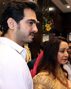 Bharat Takhtani and Hema Malini