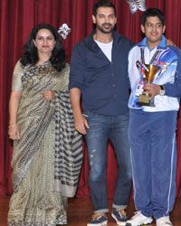 John Abraham at Mata Bhagwanti Chadha Niketan Annual Day