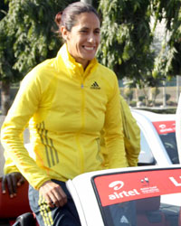 Nadia Ejjafini, Lucy Wangui Kabuu and Donovan Bailey