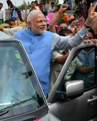 Narendra Modi at Narendra Modi at BJP Headquarters