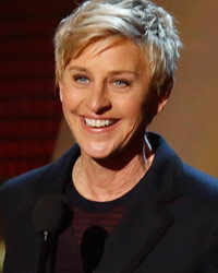 Ellen DeGeneres accepts the award for favorite daytime tv host for her show 'The Ellen DeGeneres Show' at the 2014 People's Choice Awards in Los Angeles, California
