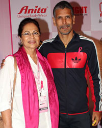 Milind Soman at Pinkathon 2013