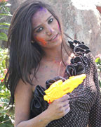 Poonam Pandey at Poonam Promotes Waterless Holi