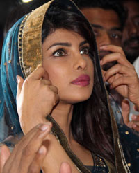 Priyanka Chopra at Priyanka visits Andheri cha Raja