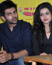 Kartik Tiwari, Subhash Ghai and Mishti Kartik Tiwari, Subhash Ghai and Mishti