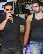 John Abraham at Promotion of Shootout at Wadala