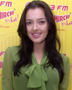 Kristina Akheeva at Promotion of Yamla Pagla Deewana 2