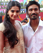 Sonam Kapoor and Dhanush Sonam Kapoor and Dhanush
