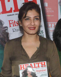 Raveena Unveils The Cover of Health and Nutrition Magazine