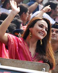 Preity Zinta at Republic Day Parade Mumbai