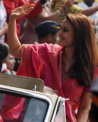 Preity Zinta at Republic Day Parade Mumbai