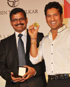 Sachin Tendulkar at Sachin Launches Gold Coin