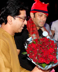 Salman Khan along with Raj Thacker