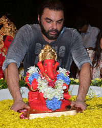 Sohail Khan at Salman Khan Celebrates Ganesh Festival