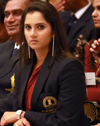 Sania Mirza at Sania Mirza Receives Rajiv Gandhi Khel Ratna Award