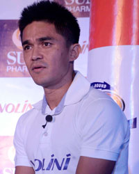 Sunil Chhetri at Sania and Sunil Endorse Volini