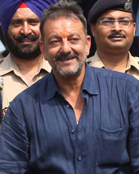 Sanjay Dutt at Sanjay Dutt Released from Yerawada Jail